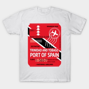 trinidad and tobago port of spain travel ticket. T-Shirt